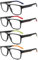 MODFANS 4er-Pack Lesebrille Herren Blaulichtfilter,Gute Brillen,Hochwertig,Komfortabel Super Lesehilfe,Lesebrillen Herren