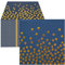 CEILIWEN 100PCS Navy Blue Napkins, Gold Party Serviettes, Classic Polka Dots Napkin for Birthday Party Decorations