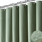 BTTN Duschvorhang Waffel Grün 180x180 cm, Anti-Schimmel Schwere wasserdichte Stoff Textile Duschvorhang mit 12 Haken, Moderner Waschbar Gewichteten Saum Deko Polyester Duschvorhang für Badezimmer