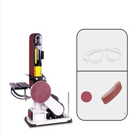 Polisseuse Ponceuse 500W 100x933mm ponceuse à bande meuleuse multifonctionnelle Mini ponceuse à bande électrique ponceuse à bande ponçage polisseuse(Set 1)