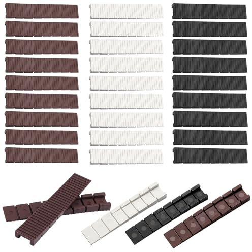 30 Pièces Cales de Nivellement en Plastique, 8 x 20 x 98mm Cales de Meuble, avec Points de Rupture Prédéterminés Intégré, Cale Meuble Porte, Cales pour Meubles, pour Meubles, Tables, Chaises, Armoires
