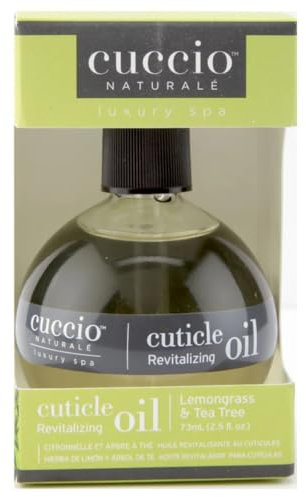 Cuccio Naturale Lemongrass & Tea Tree Cuticle Oil 2.3 Oz – Revitalizing Hydration Treatment with Vitamin E & Eucalyptus, Fast-Absorbing Formula for Dry, Cracked Cuticles and Healthy Nails