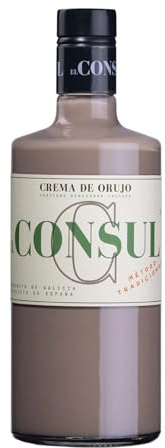 Crema de Orujo El Consul - Licor Suave y Cremoso con Orujo Gallego y Crema de Leche, Sabor Dulce y Equilibrado, Tradición Artesanal de Galicia, Ideal para Sobremesa y Digestivo.