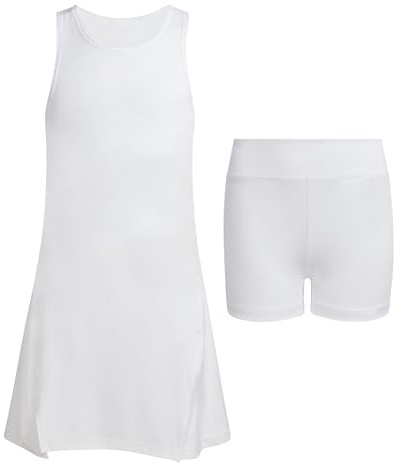 adidas Mädchen Girls Club Tennis Climacool Dress, White, 13-14 Years