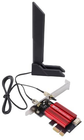 Garsent Wi-Fi 7 PCIe-Karte, Band-Wireless-Netzwerkadapter für PC mit 5.4, 6G 5G 2,4G, 12 DBi-Antenne, Unterstützung für Wins 10 11, Motherboards