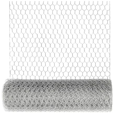 Alambre De Gallinero Hexagonal - Altura del Rollo De Malla De Hierro Galvanizado De 40 Cm | Red para Cercas De Aves De Corral | Protección De Enrejado De Recinto De Barrera para Animales | Jardín