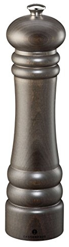 Zassenhaus Berlin Salt Mill Lacquered Beechwood Dark Stained Finish 24 cm