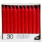 30 Tafelkerzen Ø 2,15 cm · 19,6 cm rot - 13700