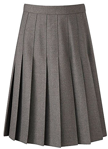 Banner Davenport Knife Pleat School Skirt Grey Waist 38, Length 20