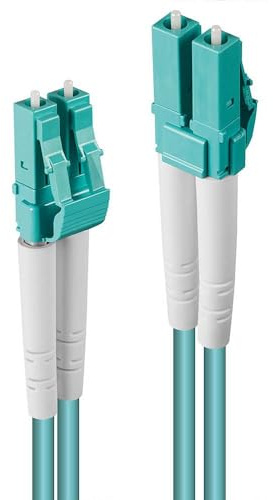 Lindy 10m LC-LC OM3 50/125 Fibre Optic Patch Cable, Blue