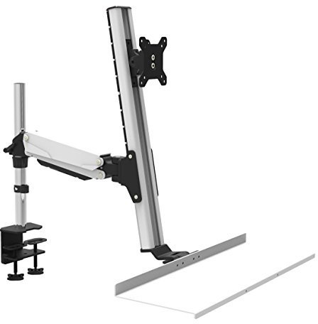 HFTEK® Workfit Workstation Support de Bureau Moniteur écran 13-27 Pouces avec VESA 75/100 (FY11WS)