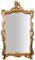Biscottini Specchio Specchiera da Parete Stile Shabby in Legno con Finitura Foglia Oro Anticato Misure L66xPR7xH118 cm Produzione Artigianato Fiorentino Made in Italy