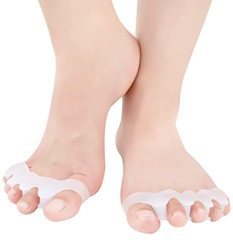 JollyJelly Gel Toe Separator Zehenspreizer Stretchers Gummi Hammer Toe Haarglätter Fußpflege Werkzeug Toe Corrector für Ballen Overlapping Hammer Klaue Toe Männer Frauen 1 Para
