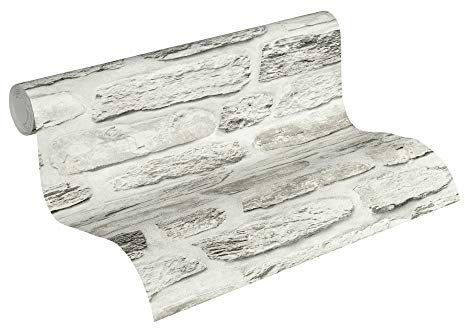 A.S. Création Vliestapete Il Decoro Tapete in Naturstein Optik 10,05 m x 0,53 m beige creme grau Made in Germany 364783 36478-3