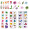 EMAGEREN Nagel Getrocknete Blume 3 Box Kleine Trockenblumen 3D Nailart Sticker Getrocknete Blumen Nagelkunst Aufkleber Getrocknete Blüten Nagel Kunst Zubehör für Nägel Dekoration Epoxidharz Dekor