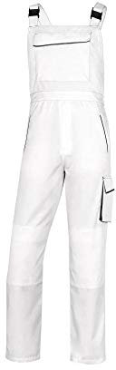 Salopette da lavoro Panostyle M6SAL bianco/grigio Tg. XL DELTAPLUS