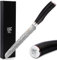 YOUSUNLONG Coltello da pane seghettato - 8''(203mm) - Coltello da gastronomia - Acciaio damasco martellato giapponese - Affetta pane - Coltello per affettare - Manico in legno di ebano naturale