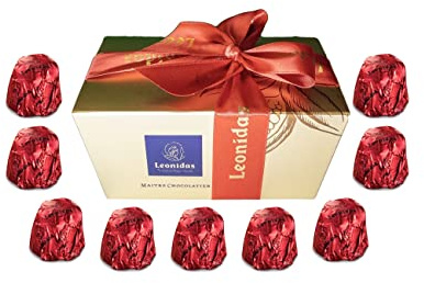 Leonidas Cherry Liqueur Indulgent Chocolate Gifts, Dark Cherries Liqueur Creams, Premium Chocolatier Leonidas (14 pc 225g Approx)