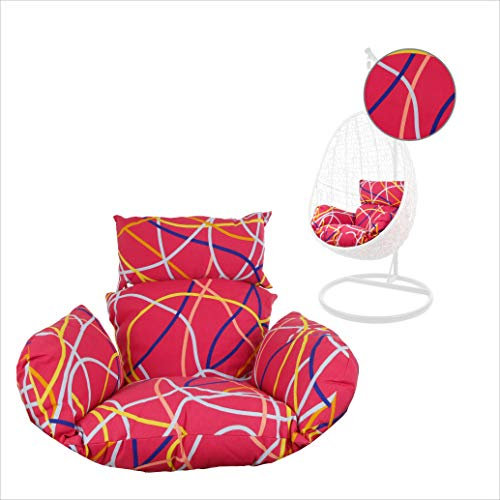 Kideo® Sitzkissen für Hängesessel, Swing Chair Kissen, Ersatzkissen, Wechselkissen, waschbar, 2-teilig, pink, Gemustert (Nest, 3021 be Abstract)