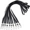 10 Stück Nylon Schlüsselbänder mit Swivel Schließe, Schwarz Umhängeband Schlüsselband, Büro Abzeichen Lanyards, Neck Strap Lanyard für Kamera USB Schlüssel Ausweishülle Namensschilder