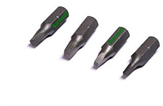 Barnwell 4 x Square Screwdriver Bits Robertson Type Sizes 0,1,2,3 American RV Type