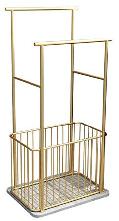 MIEDMJJ Porta Asciugamani Da Terra, Portasciugamani Da Pavimento in Metallo, Piantana Porta Asciugamani Bagno da Appoggio Robusto e Durevole/D'oro - 40x30x120cm