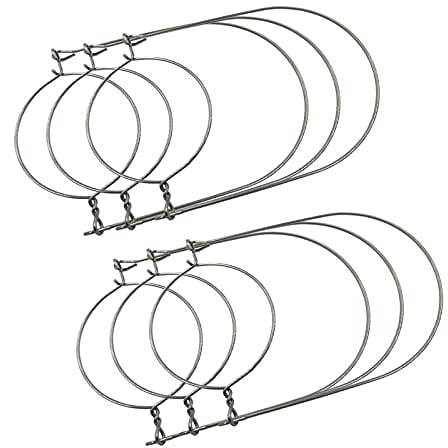 Tiardey 6 Pack Mason Jars Hanger Stainless Steel Wire Handles for Regular Mouth Mason Jar Ball Pint Jar Canning Jars, Jar hanging Hook(#70)