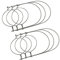 Tiardey 6 Pack Mason Jars Hanger Stainless Steel Wire Handles for Regular Mouth Mason Jar Ball Pint Jar Canning Jars, Jar hanging Hook(#70)