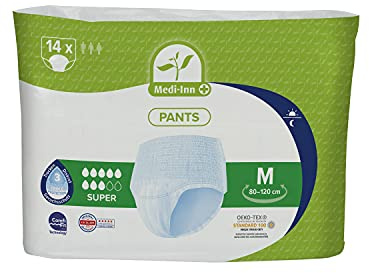 Medi-Inn Inkontinenz-Pants SUPER, diskreter Schutz & hohe Saugstärke, mit elastischem Bund, 1 x 14 Stück (Größe M)