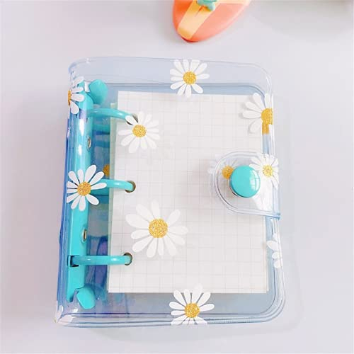 Nettes Gänseblümchen Mini 3 Löcher Notizbuch Lose Blatt Ringbuch Handbuch Dateiordner Kawaii Planner Schultagebücher Koreanisches BriefpapierDauerhaft Nützlich und praktisch Nettes Design Praktisc
