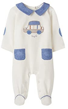 Mayoral Langer Strampelanzug für Baby - Jungen Roh 6-9 Monate (75cm)