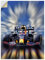 ARTland Wanddeko Wandtattoo selbstklebende Vinylfolie 60x80 cm Max Verstappen Weltmeister Formel 1 Auto Rennen Sport U3UH