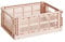 Hay Transportbox Colour Crate M aus recyceltem Polypropylen in der Farbe Powder
