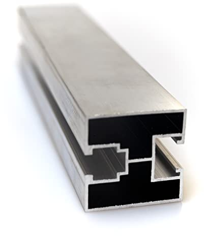 NAKA Aluprofil 40x40 PV Solarpanele | Photovoltaik Montageschiene PV-Anlage | Aluminiumprofil zur Montage von Solaranlagen | Systemprofil Typ S Montageprofil 40 x 40 mm 1,15 m