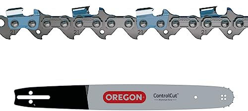 Oregon Chaîne et Guide de Tronçonneuse - Chaîne .325'' , 0.58 pouces (1.5mm), 72 maillons avec Guide K095 de 45cm, compatible avec Dolmar, Einhell, Husqvarna, Makita, Ryobi, Sterwins, Stiga et autres
