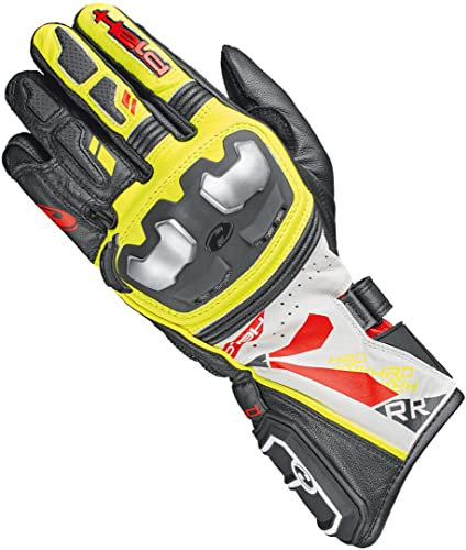Held Akira RR Motorrad Handschuhe, schwarz/gelb, 9