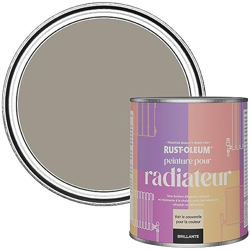 Rust-Oleum Brown Heat Resistant Radiator Paint in Gloss Finish - Whipped Truffle 750ml