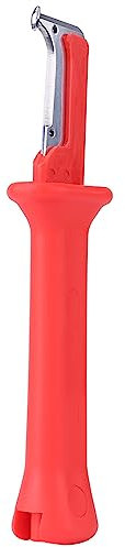 Tbest 1 PC Strumento per tagliare e sguainare cavi elettrici isolati con cappuccio rosso