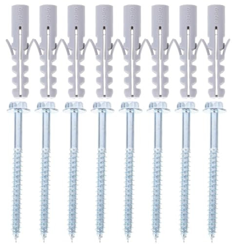 TOVINANNA Secure Installation TV Mount Accessories 10 Pieces Tv Bracket Bolts for Brick Wall Anchors