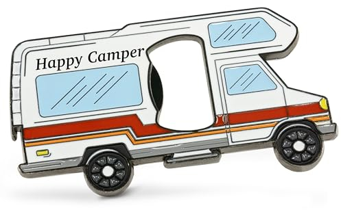 Fluffy Dreams Décapsuleur Magnétique pour Réfrigérateur Camper Vanlife Rétro en Forme de Camping-Car - Décoration d'Extérieur, Loisirs, Voyage - Cadeau