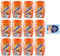 Ovomaltine Lot de 12 boissons en poudre contenant du malt goût cacao 400 g + 1 paquet de talc Felce Azzurra gratuit, sachet de 100 g