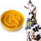 Slow Feeder Dogs Bowl Ceramic, Anti-Gulping Pet Slower Food Feeding Bowls, prevent obesity, bloating, and choking for Medium Dogs 2 cups Yellow