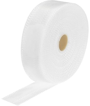 Sourcing Map 1pcs Fiberglass Cloth Tape 30m x30mm x0.15mm C Glass Fiber Insulation Tape for Reinforcement Repair