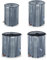 SUBTLETY Regenwassertonne Faltbare Regentonne 500L Wasserspeicher Regenwasserfass PVC Wassertank 132 Gallonen Regenwassertank mit Ablassventil Wasserspeicher zum Sammeln von Regenwasser (Grau, Skala)