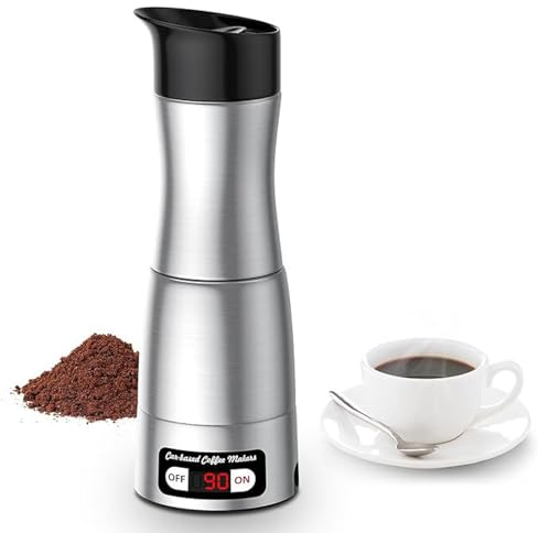 Macchina Per Caffè Espresso Portatile, Caffettiera Elettrica Per Auto Da 150 Litri, Mini Macchina Da Caffè Da Viaggio, Conservazione Del Calore Lunga Durata, Comoda Veloce, Per Ufficio
