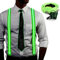Mstnoixgc Leuchtende Hosenträger und Fliege, Grün LED Hosenträger, LED Fliege Herren, LED Party Accessoires, Geeignet für Musikfestivals, Halloween, Kostümpartys, Weihnachten, Barpartys