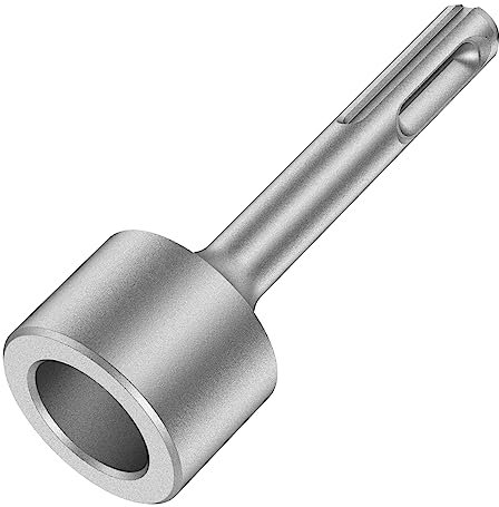 SDS Plus Ground Rod Driver 85mm Heavy Duty Steel Drill Bit Driver, for Rotary Hammer Drill Grounding Rods Compatible with Hilti/Bosch/Hitach SDS (Except SDS Max Hammer) (Silvery, 19 mm)