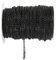 Rockreyoa Kabel Gliederkette DIY Chain Kettenband Schmuckkette Kette Meterware Gliederkette Verdrehte Ketten Panzerketten für Halsketten, Armbänder, Schmuck Zubehör Schwarz 2.5mm*12m