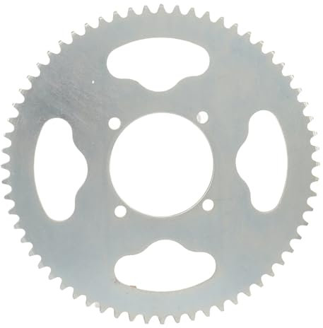 equlup Kettenblatt, T8F 64T Ritzel 54 mm 4 Loch Stahl Mini Motorrad Kettenblatt Ersatz für 47 cc 49 cc Mini Motorräder