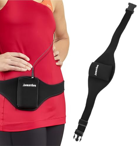 NJCXOLA Fitness Tasche,Verstellbare Mikrofon-Gürtel, Mikrofon-Halterung, Bauchtasche Tragegurt für Kabelloser Vertikaler Mic Sender, für Fitness-Lehrer, mikrofon tasche, fitness gürtel